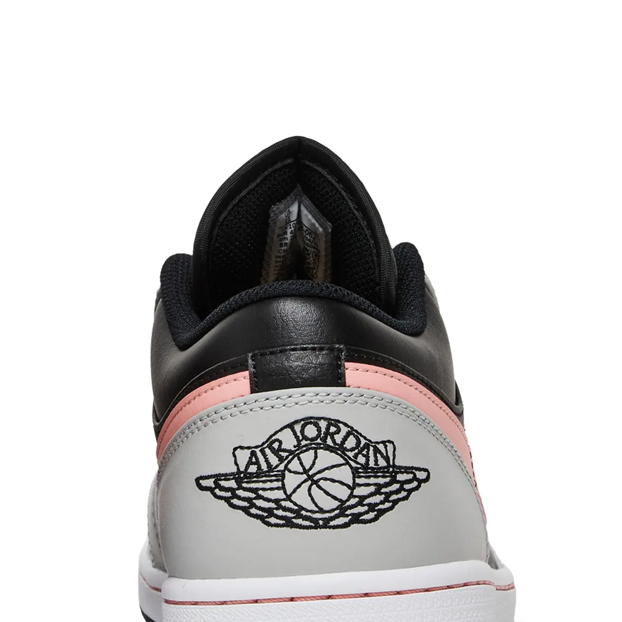 Air Jordan 1 Low 'Black Grey Pink' (2022) - Men's Basketball Shoes for Casual Wear & Street Style | Perfect for Sneakerheads, Gym, and Everyday Fashion