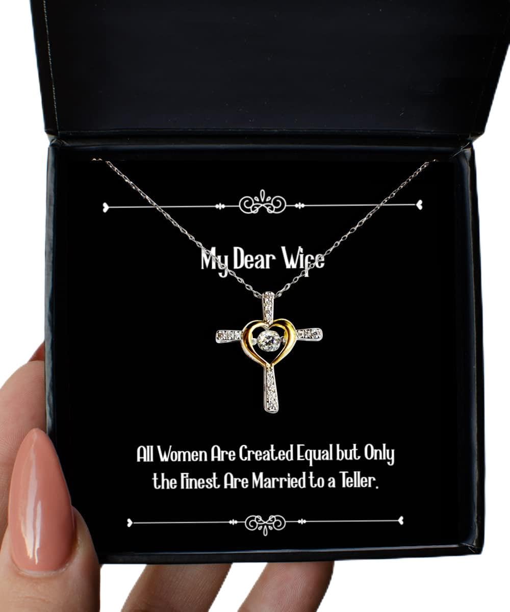 Elegant Cross Dancing Necklace - Perfect Valentine's Day Gift for Wife, Women's Inspirational Jewelry | Ideal for Anniversaries, Romantic Dates & Special Occasions