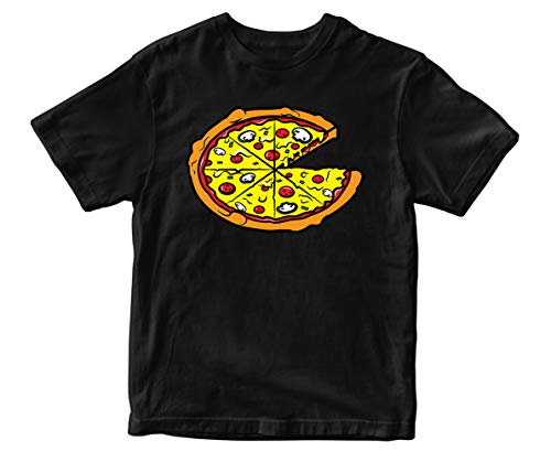 Womens Tee - Pizza Pie - Black