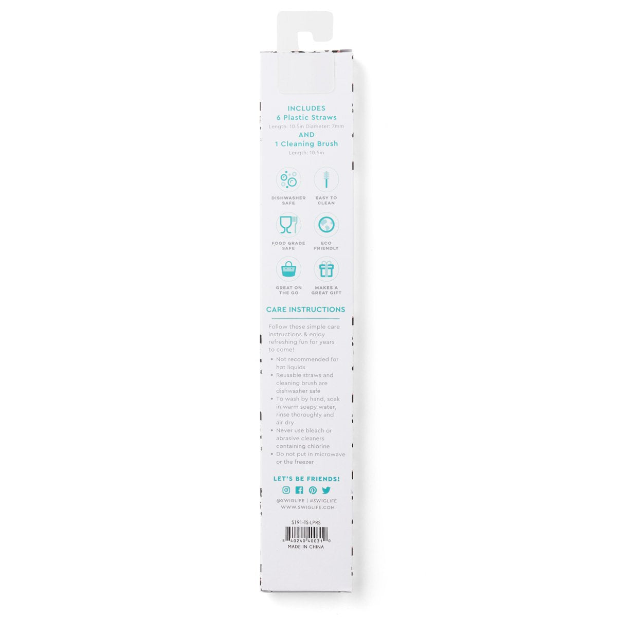 Luxy Leopard & Blush Reusable Stainless Steel Straw Set - Eco-Friendly Drinking Straws for Smoothies, Iced Coffee & Cocktails at Home or On The Go