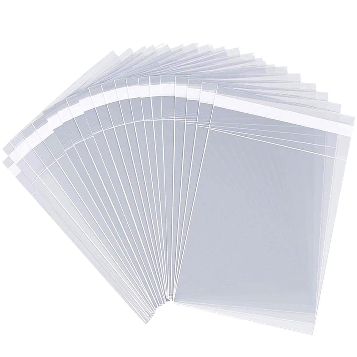 10000pcs 5x7 Inch Clear Resealable Cellophane Bags - Self Sealing Adhesive Plastic Treat Bags for Cookies, Candy, Gifts | Small Business Packaging | Perfect for Bakery, Party Favors & Retail Display (1.3mil Thickness)