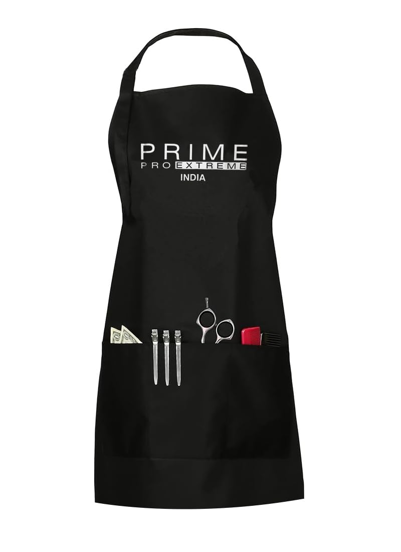 PRIME PRO EXTREME® Waterproof Hairdresser Apron with Pockets - Professional Barber Salon Cape for Men & Women - Perfect for Hair Cutting, Coloring, Styling and Beauty Treatments
