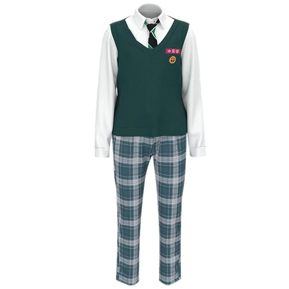 All of Us Are Dead School Uniform Costume Set - Unisex Halloween Cosplay Outfit for Men & Women | Perfect for Halloween Parties, Cosplay Events & Themed Dress-Up