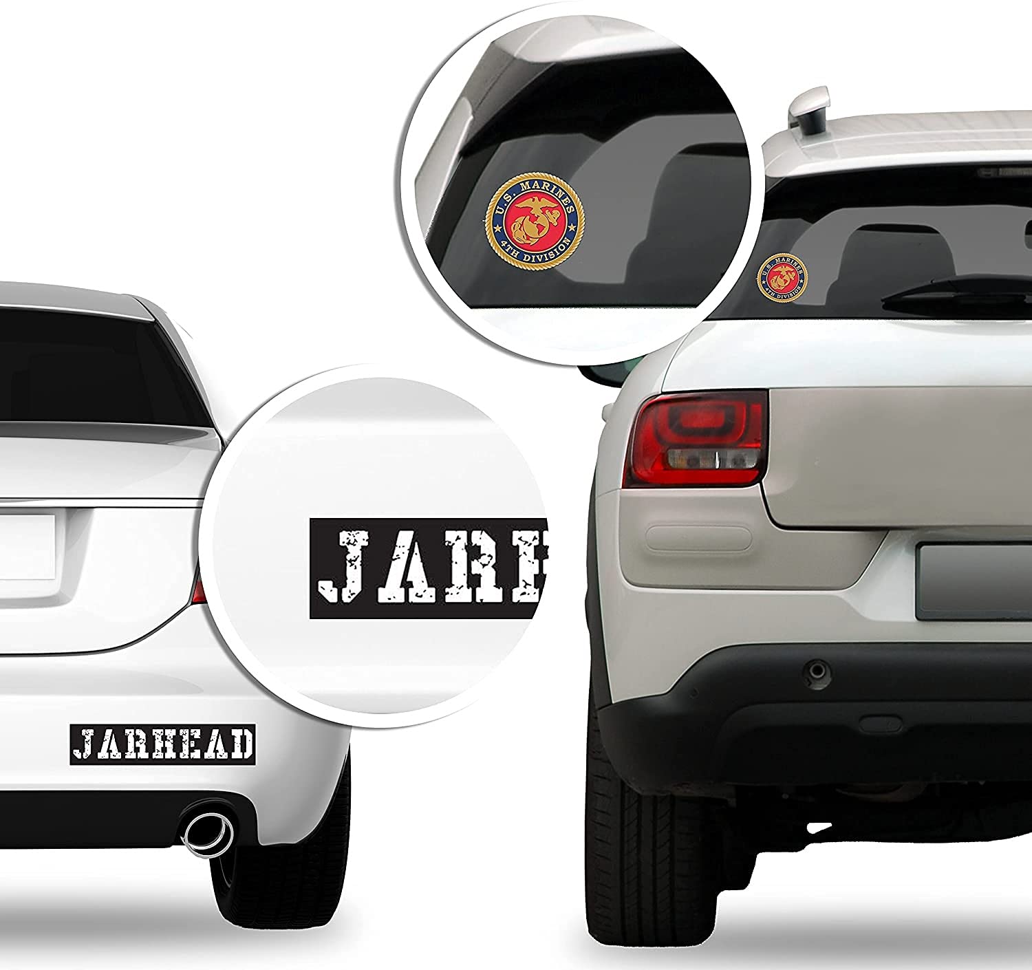 USMC Licensed Gold 3D Marine Corps Eagle Globe Anchor Vinyl Decal Sticker - 3 Inch Waterproof Car, Truck, Laptop & Water Bottle Decoration - Perfect for Military Supporters, Veterans Gifts & Patriotic Home Decor