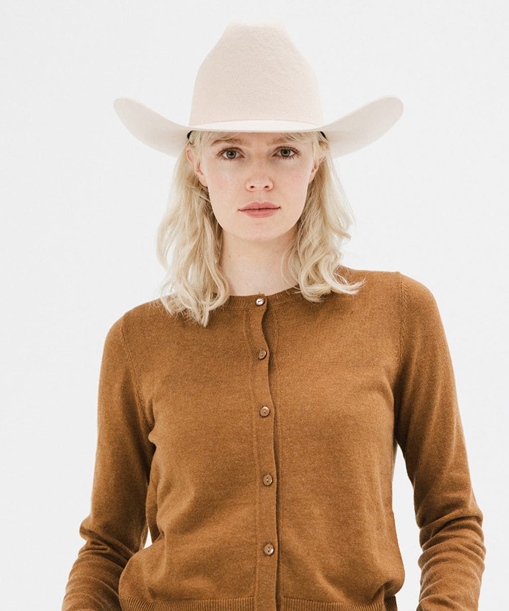Teddy Cattleman Cowboy Hat for Men & Women - Western Style Felt Cowboy Hat with Adjustable Chin Strap - Perfect for Rodeo, Country Music Festivals & Outdoor Adventures