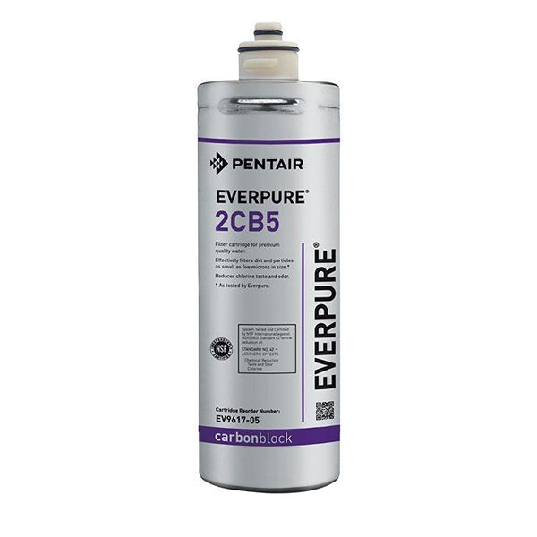 Everpure 2CB Replacement Water Filter Cartridge - Compatible with Everpure Systems, Reduces Chlorine & Impurities - Perfect for Home, Office & Commercial Use