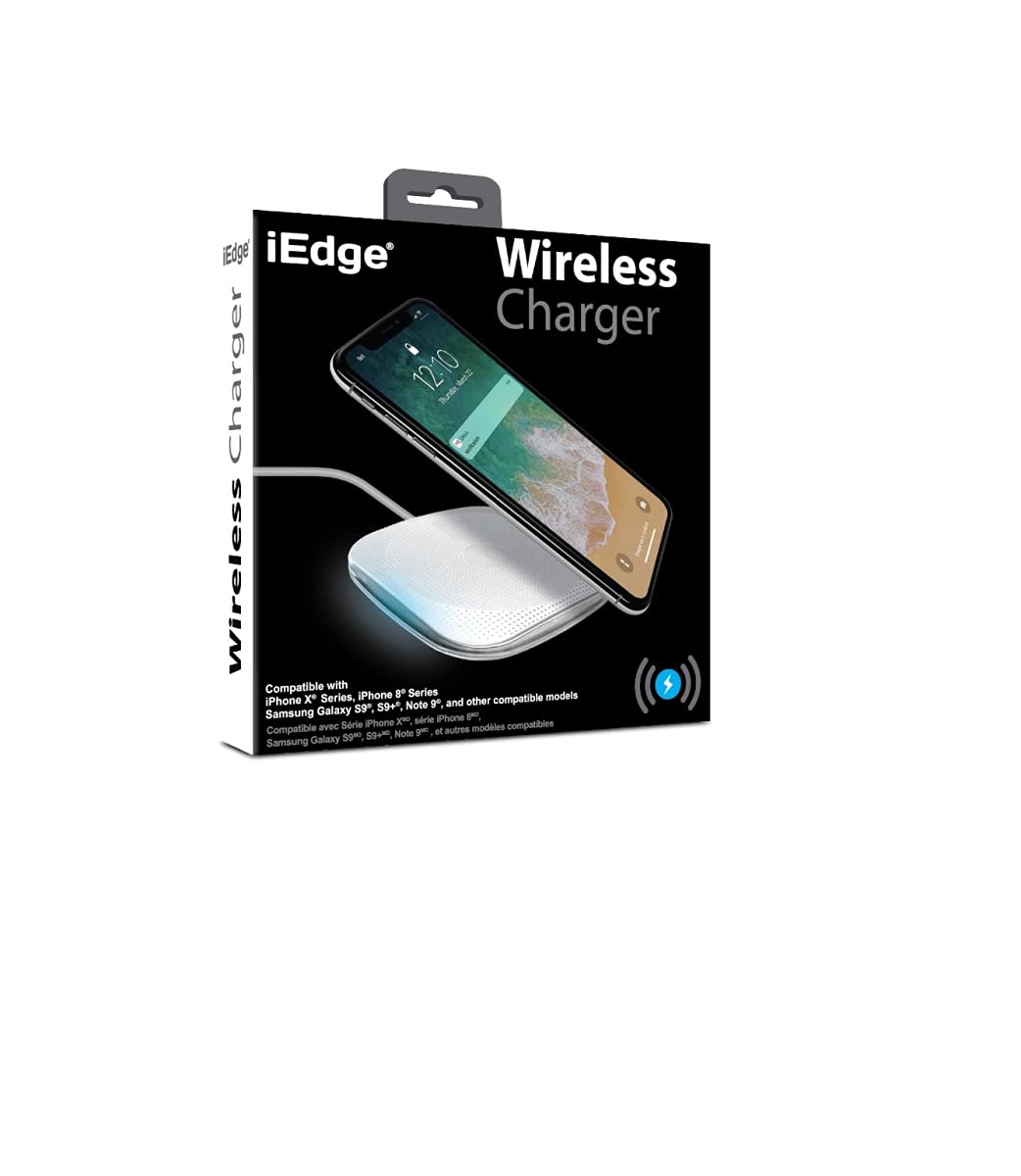 5W Fast Wireless Charger - White & Black (Pack of 12) | Qi-Certified Phone Charging Pad for iPhone, Samsung Galaxy | Perfect for Home, Office & Car Use
