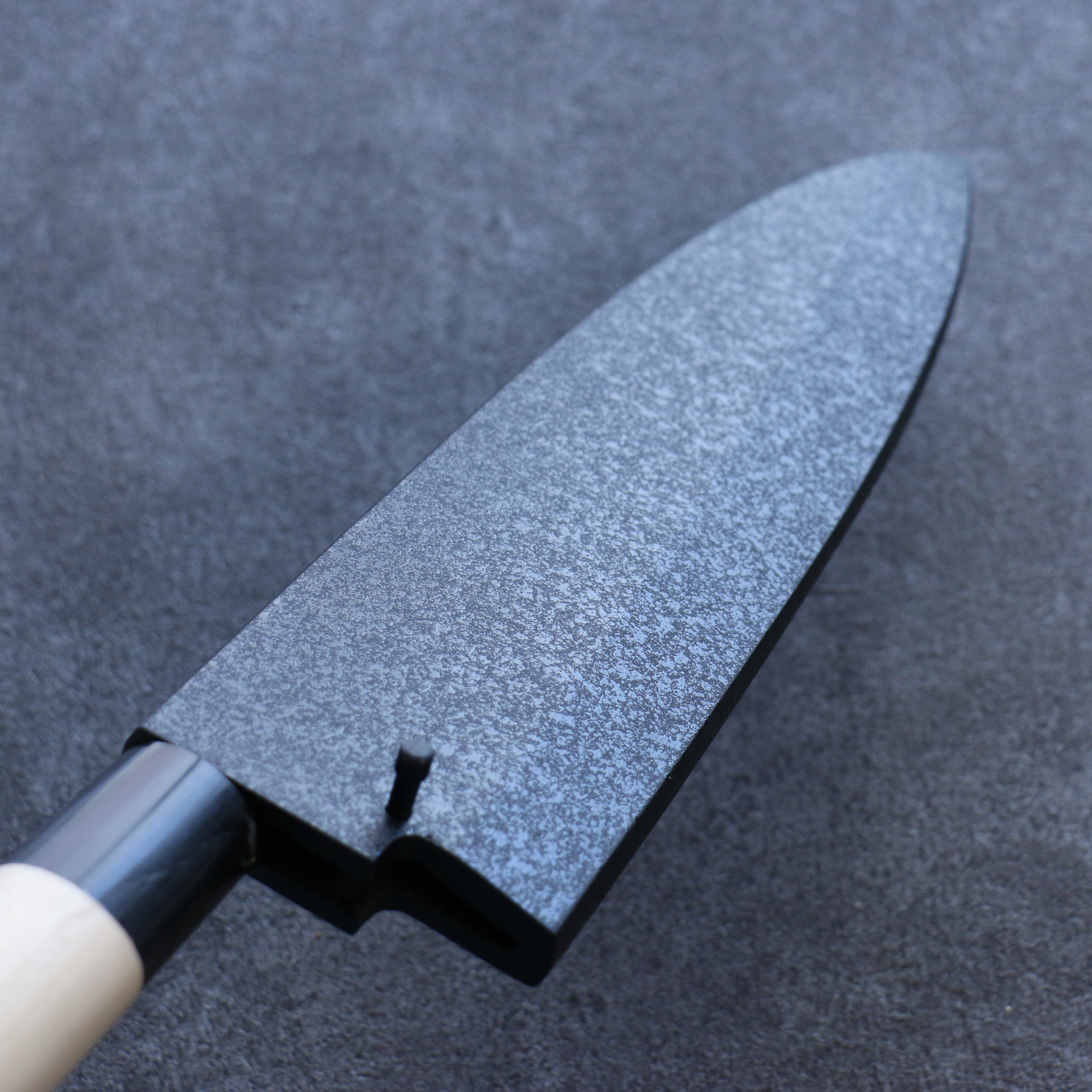 Premium Kuroshime Magnolia Sheath for 240mm Deba Knife - Handcrafted Plywood Pin by Kaneko - Perfect for Japanese Kitchen & Professional Chefs