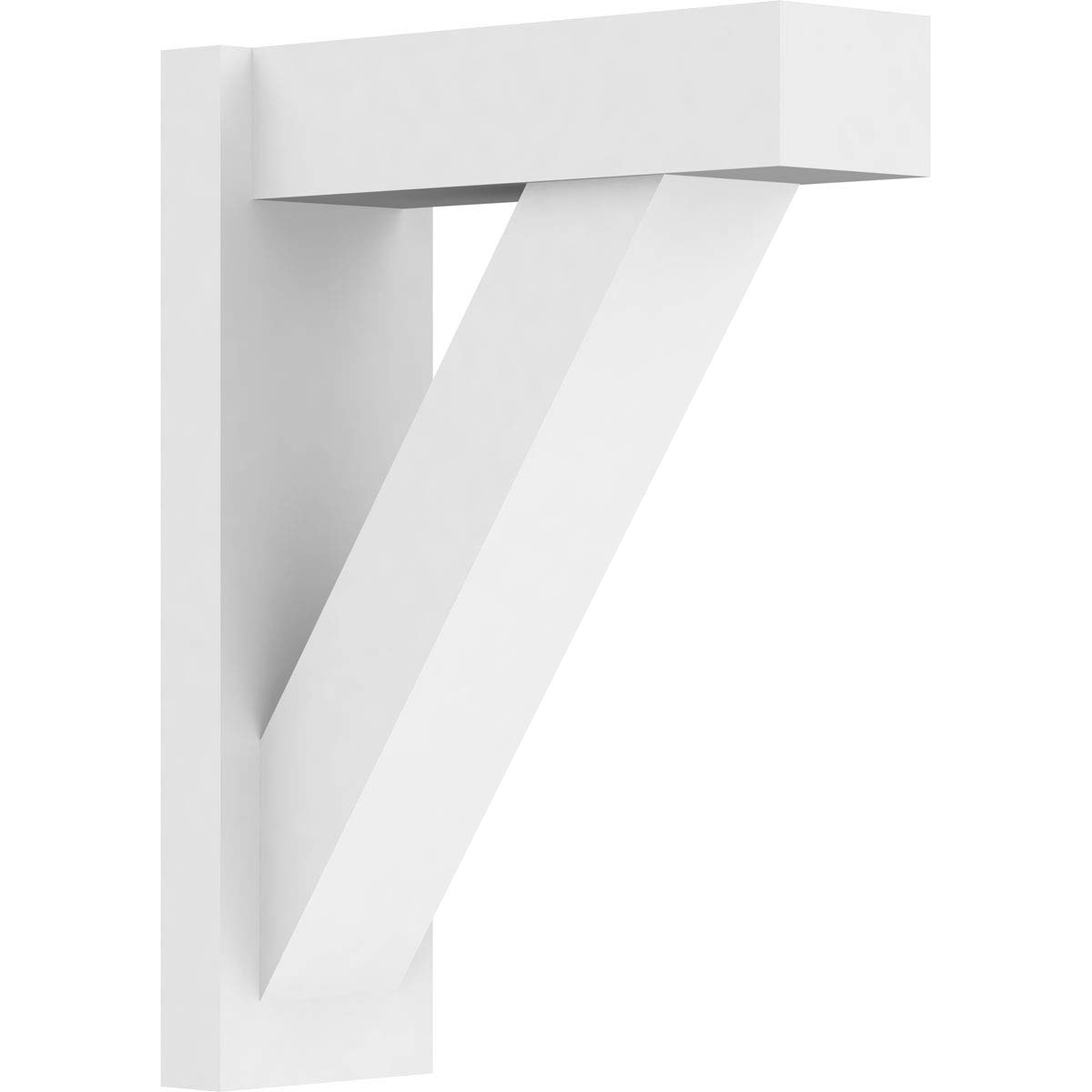 Ekena Millwork OUTP07X18X24TRA05 Traditional Architectural Grade PVC Outlooker with Block Ends - 7
