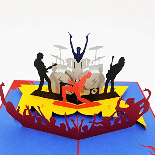 Rock Band Pop Up Card