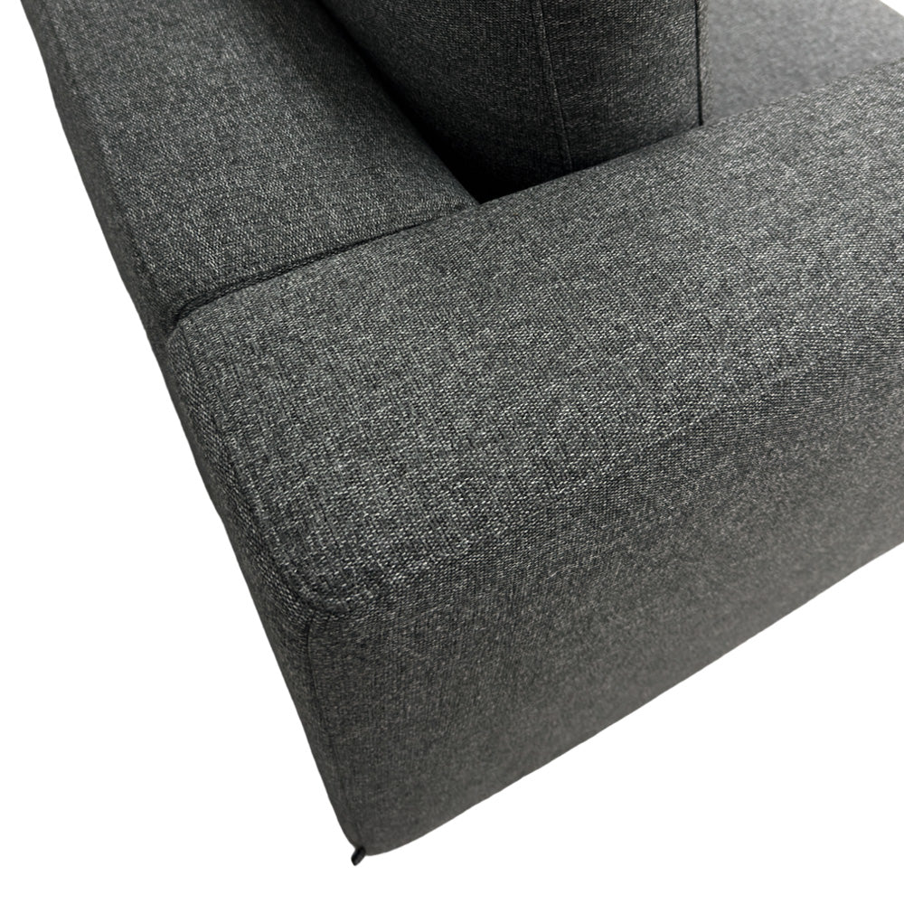 Modular Right Arm Chair with EcoClean Fabric - Ergonomic Office Chair for Home & Workspace - Comfortable Gaming & Study Chair for Long Hours Sitting