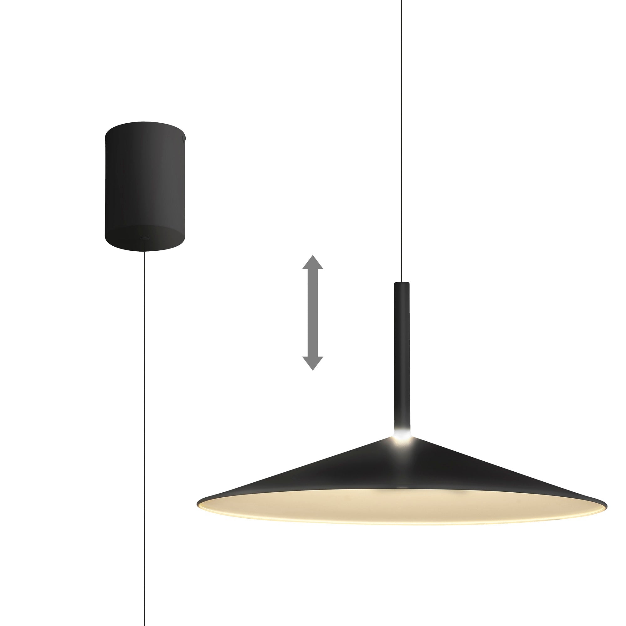 Calice LED Rise and Fall Pendant Light - Adjustable Height, Multiple Colors & Sizes - Perfect for Kitchen Island, Dining Room, and Living Room Lighting