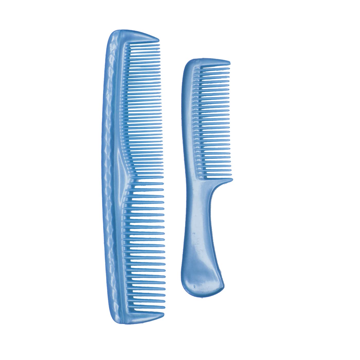 Baal Hair Comb and Hand Mirror Set for Women & Girls - Detangling Styling Comb with Mirror for Daily Hair Care (Blue) - Perfect for Home, Travel, and Salon Use