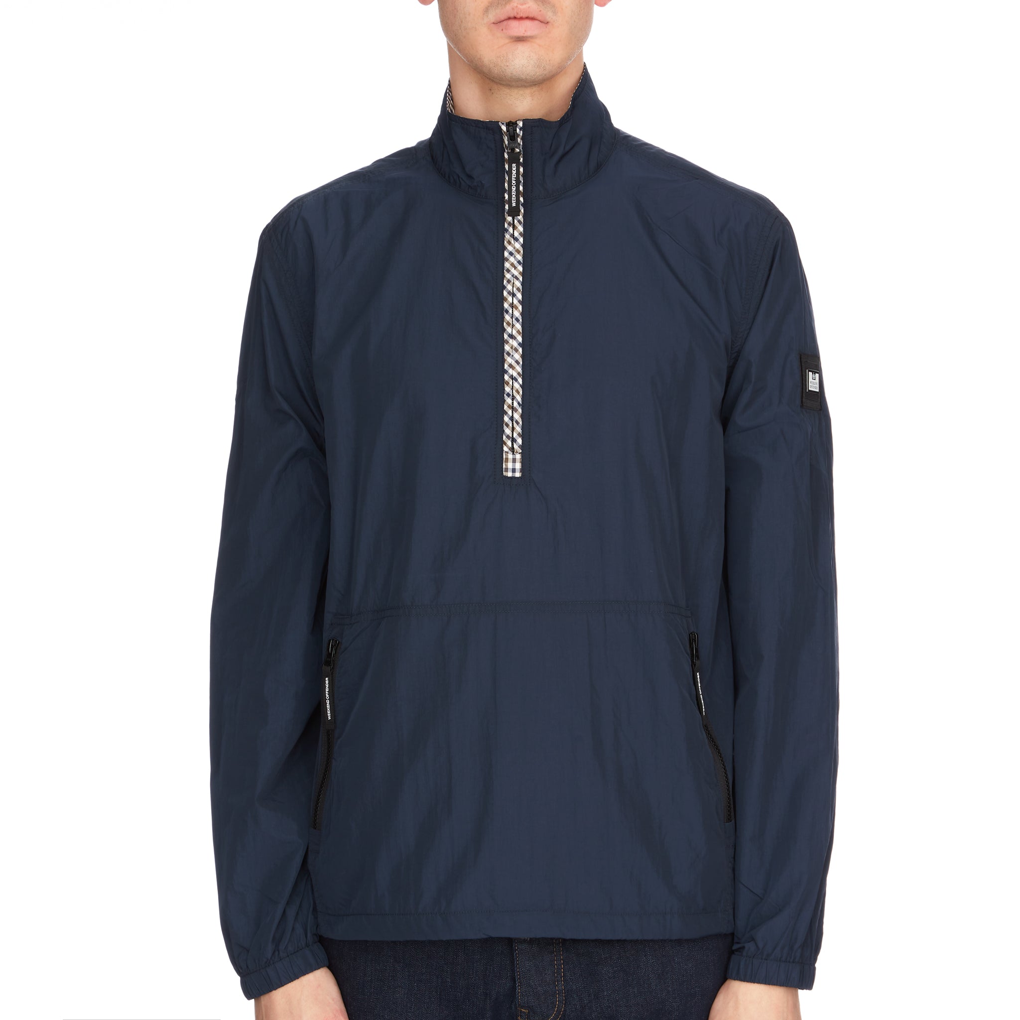 Weekend Offender Covington Lightweight Over Top Jacket - Navy Blue Waterproof Windbreaker for Men | Outdoor Hiking, Camping & Casual Wear