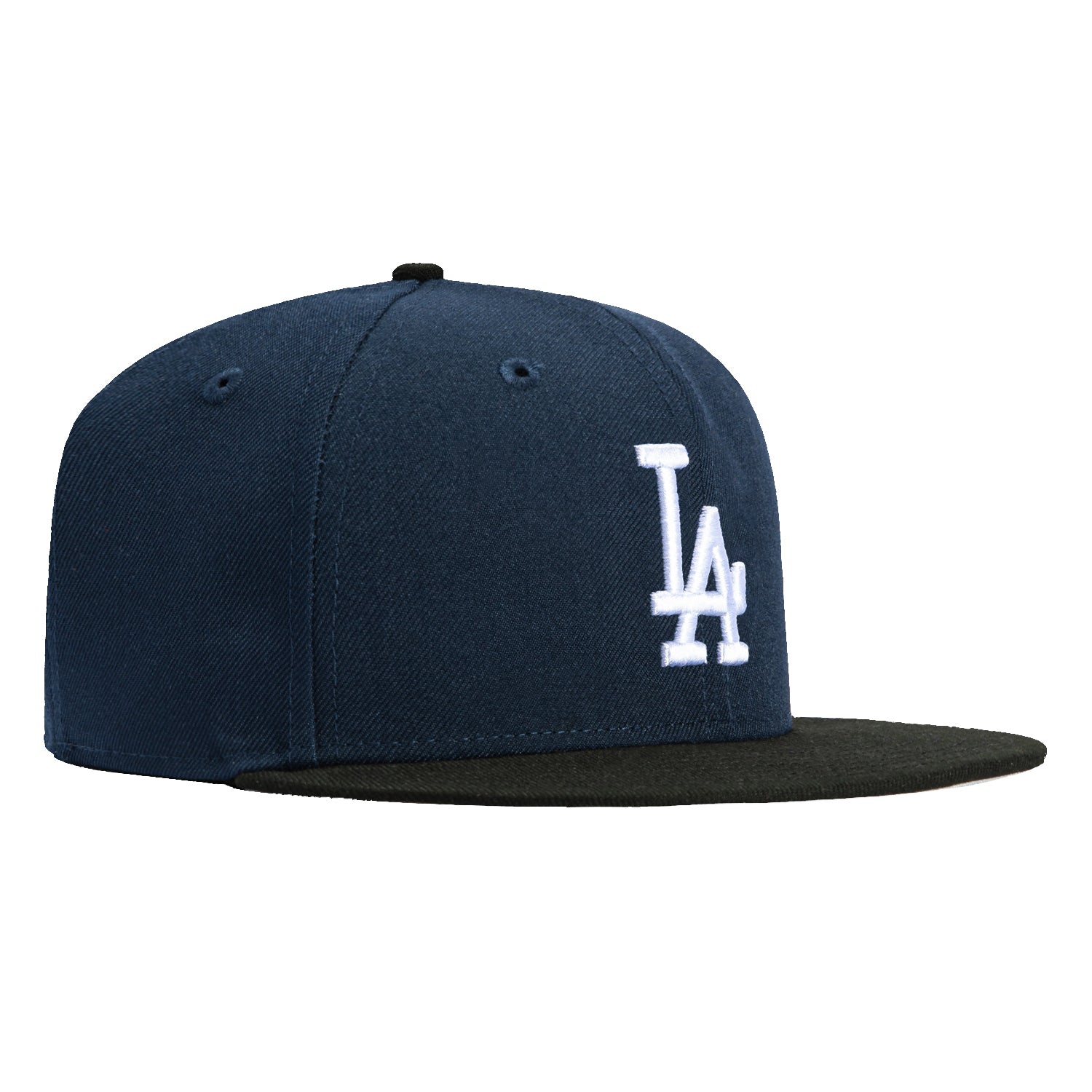 New Era 59Fifty Los Angeles Dodgers Baseball Cap - Adjustable Snapback Hat in Navy, Black & White Colors | Perfect for MLB Games, Sports Fans & Streetwear Fashion
