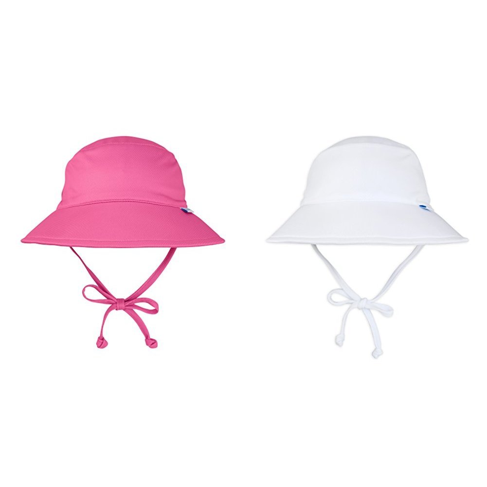 i play. Baby & Toddler Girls' Breathable Swim & Sun Bucket Hat (2 Pack) - UPF 50+ Sun Protection for Beach, Pool & Outdoor Activities