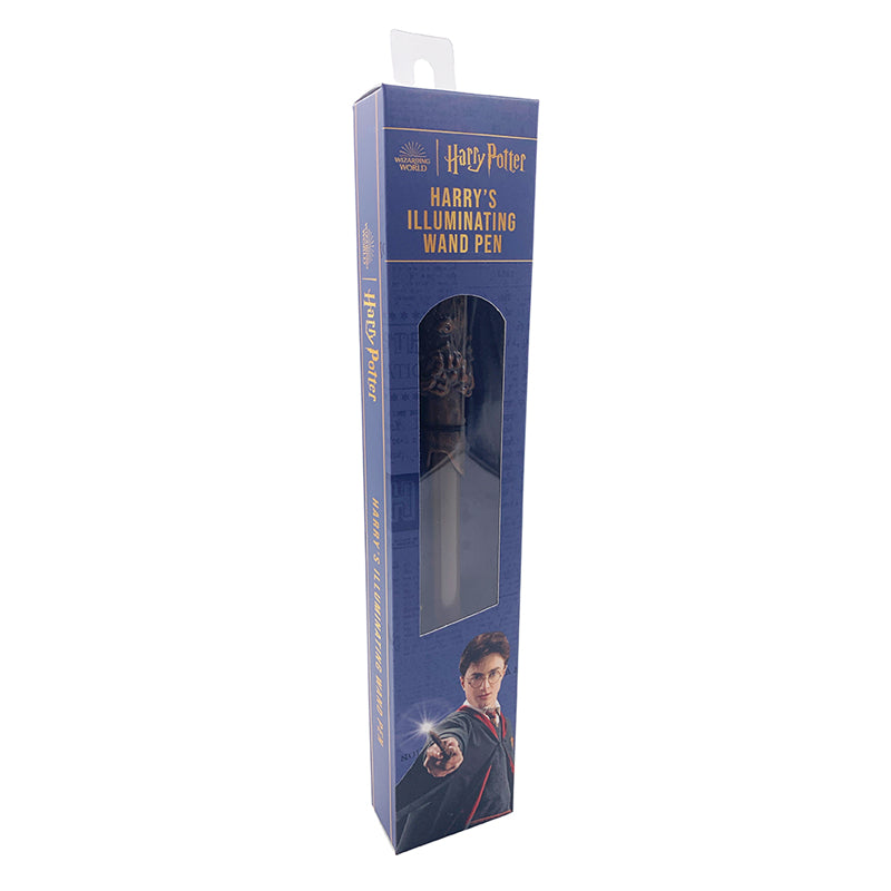 Harry Potter Light Up Wand Pen - Official Collectible Writing Instrument with LED Light for Fans, Cosplay, and Magical Gift Giving