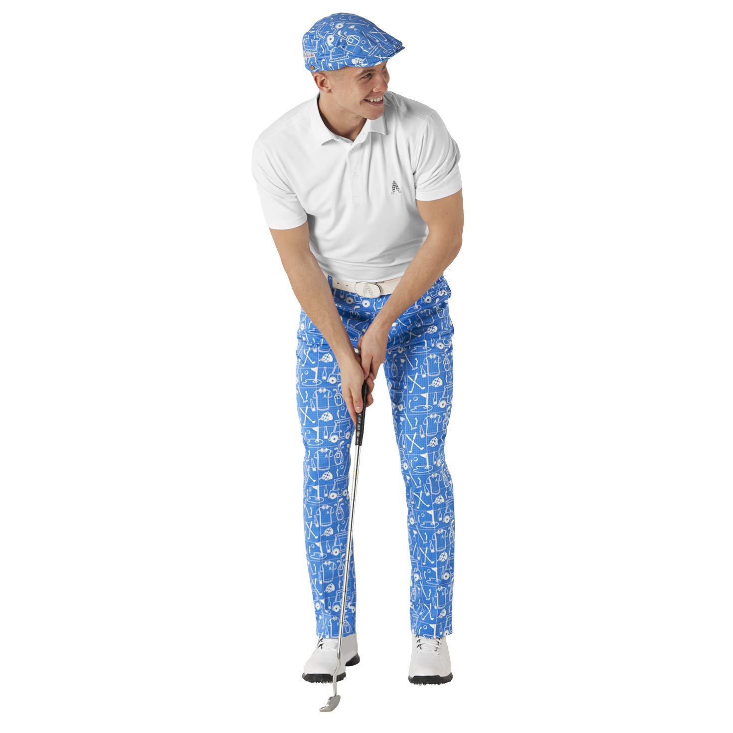 Funny Golf Hats for Men - Royal & Awesome Flat Cap for Golfers