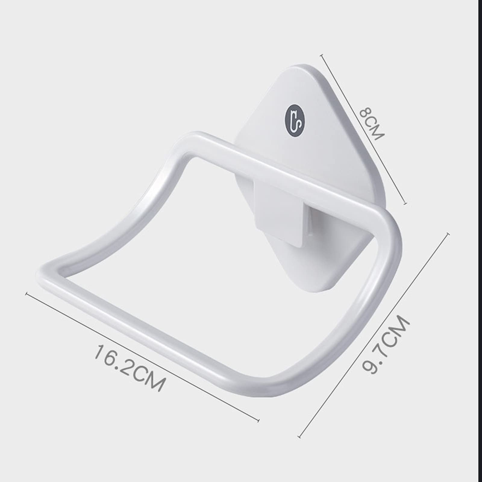 Wall-Mounted Bathroom Hook Rod - No Drill Shelf for Small Storage