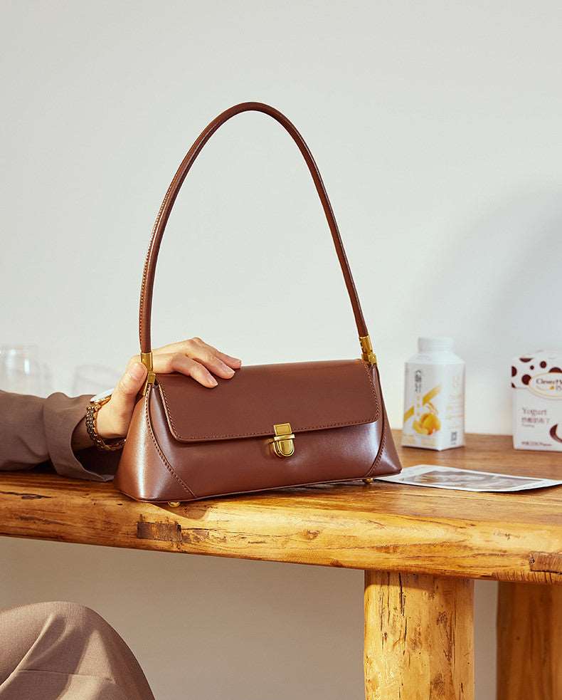Stylish Genuine Leather Small Shoulder Handbag for Women - Perfect for Work, Travel & Everyday Use