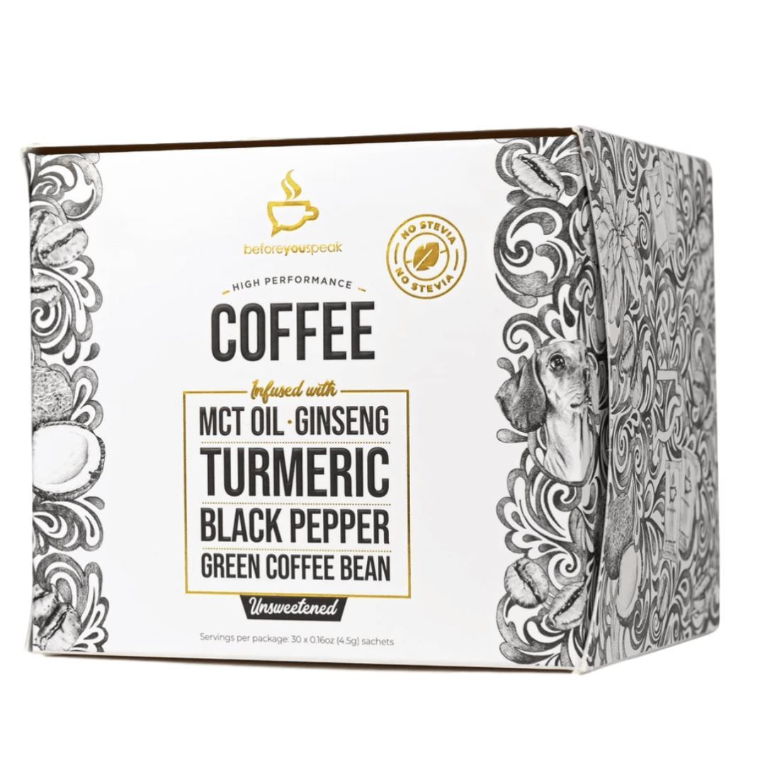 Premium Unsweetened Performance Blend Coffee - Organic, Bold & Smooth Flavor for Energy & Focus - Perfect for Home, Office & Gym