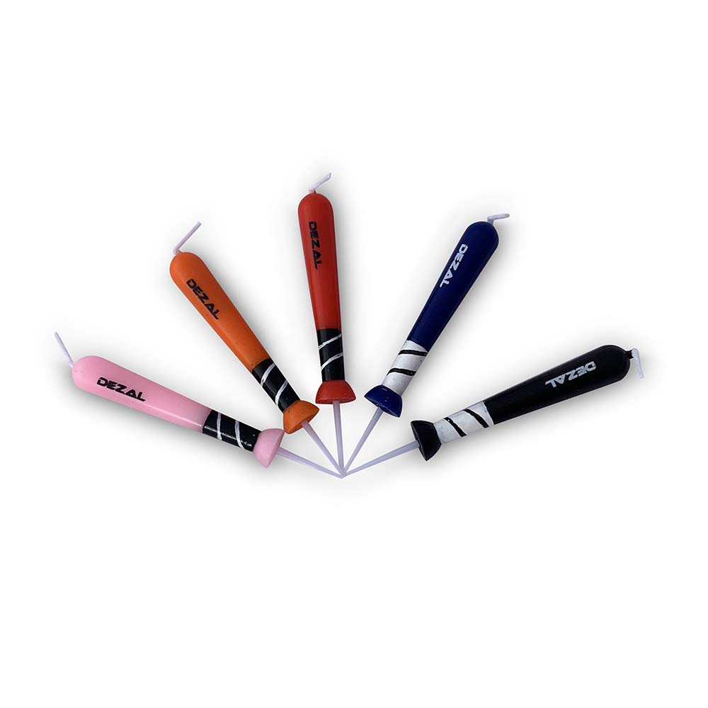 Orange Baseball Bat Candles (6 Pack) - Birthday Party Decor for Baseball Fans