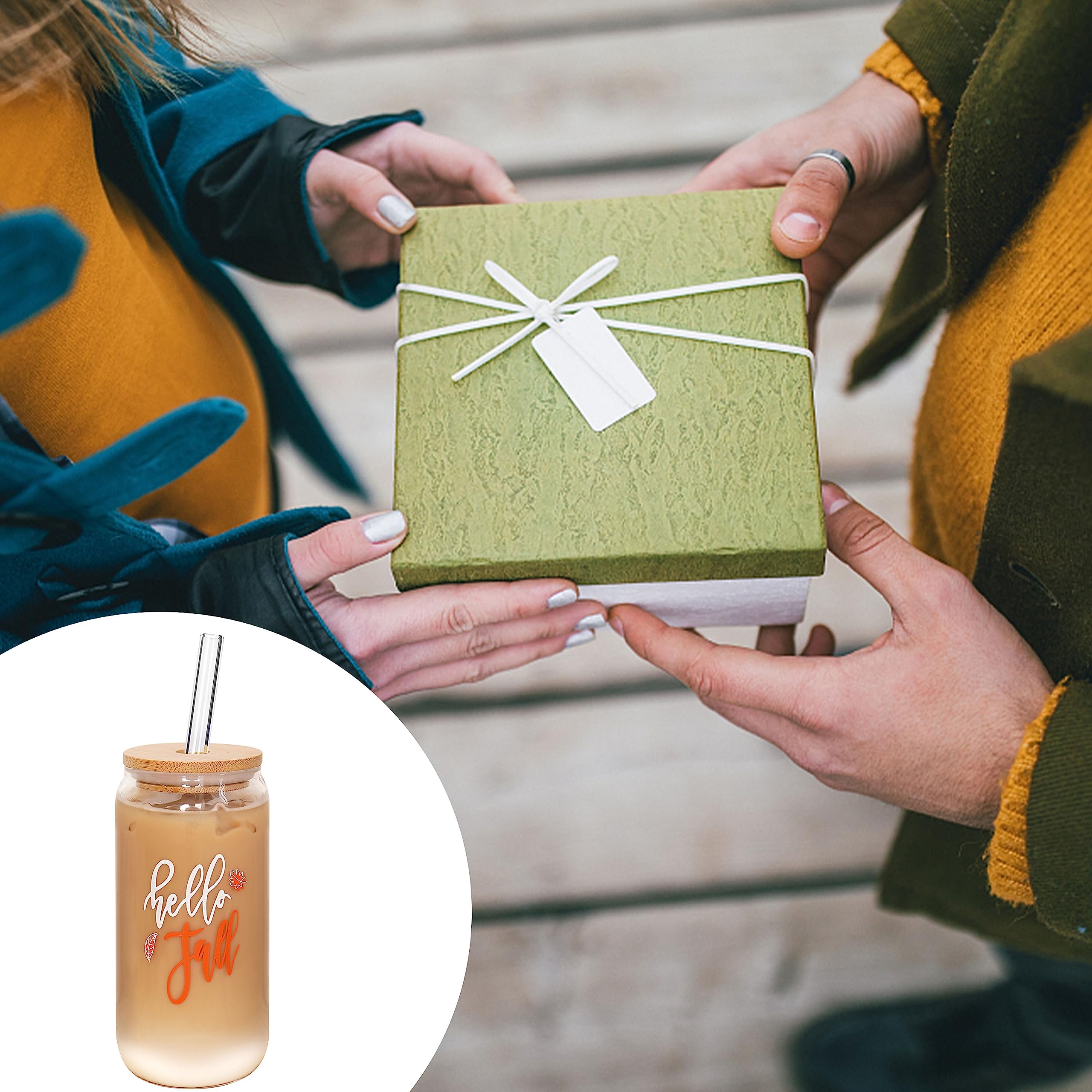 ANOTION 18oz Pumpkin Coffee Mug - Fall Decor Tumbler for Hot & Iced Drinks, Unique Autumn Thanksgiving Cup, Can-Shaped Wedding Gift | Perfect for Pumpkin Spice Lattes, Cozy Home Decor & Seasonal Celebrations