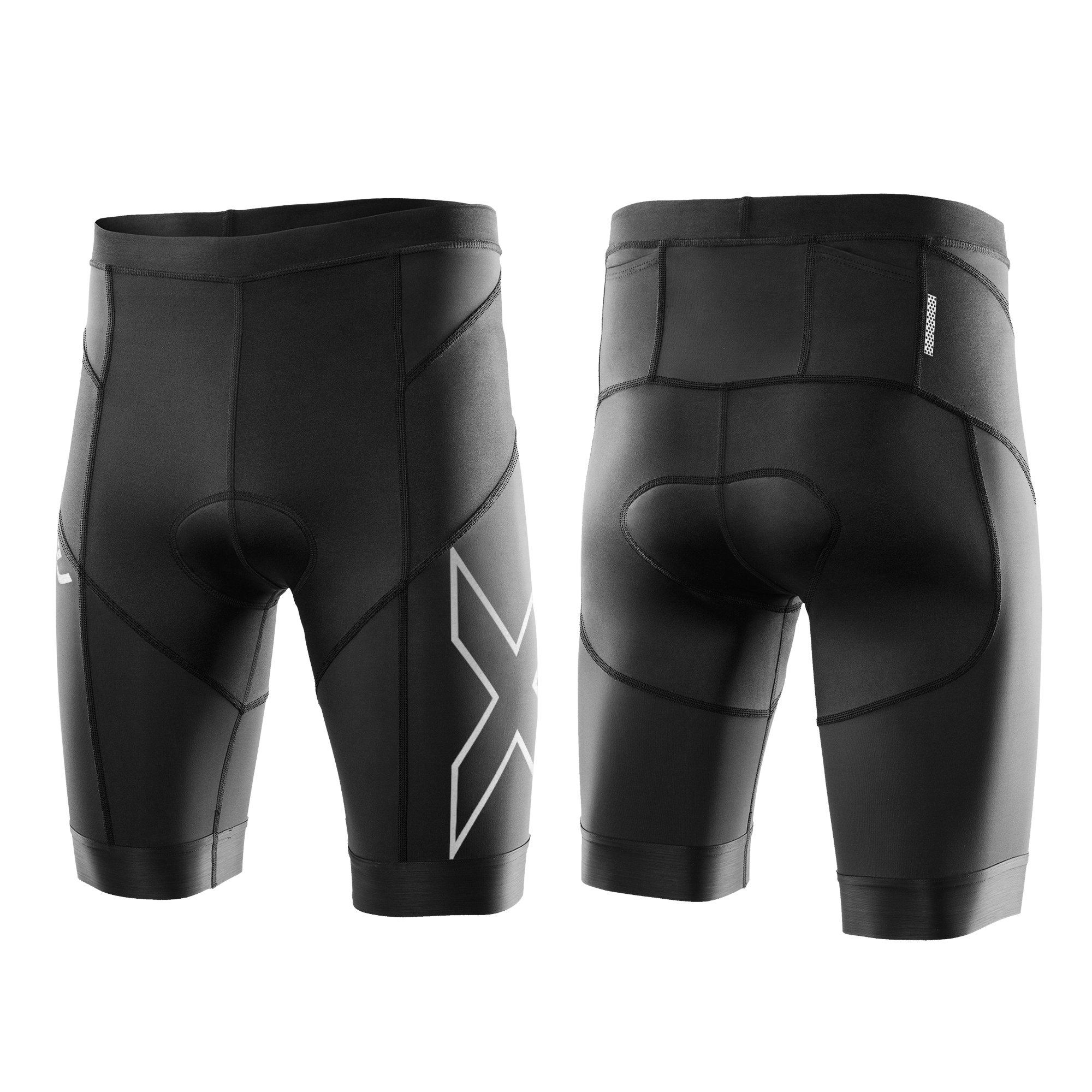 2XU Men's Elite Compression Tri Shorts - High-Performance Triathlon & Cycling Shorts for Men - Moisture-Wicking & Muscle Support - Ideal for Running, Training & Endurance Sports