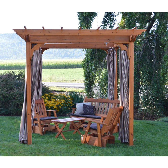 Regallion Outdoor Wooden Pergola Kit with Swing Hangers - 6x8, 8x8 & 8x10 Sizes - Perfect for Backyard, Garden, Patio & Deck Shade Structure