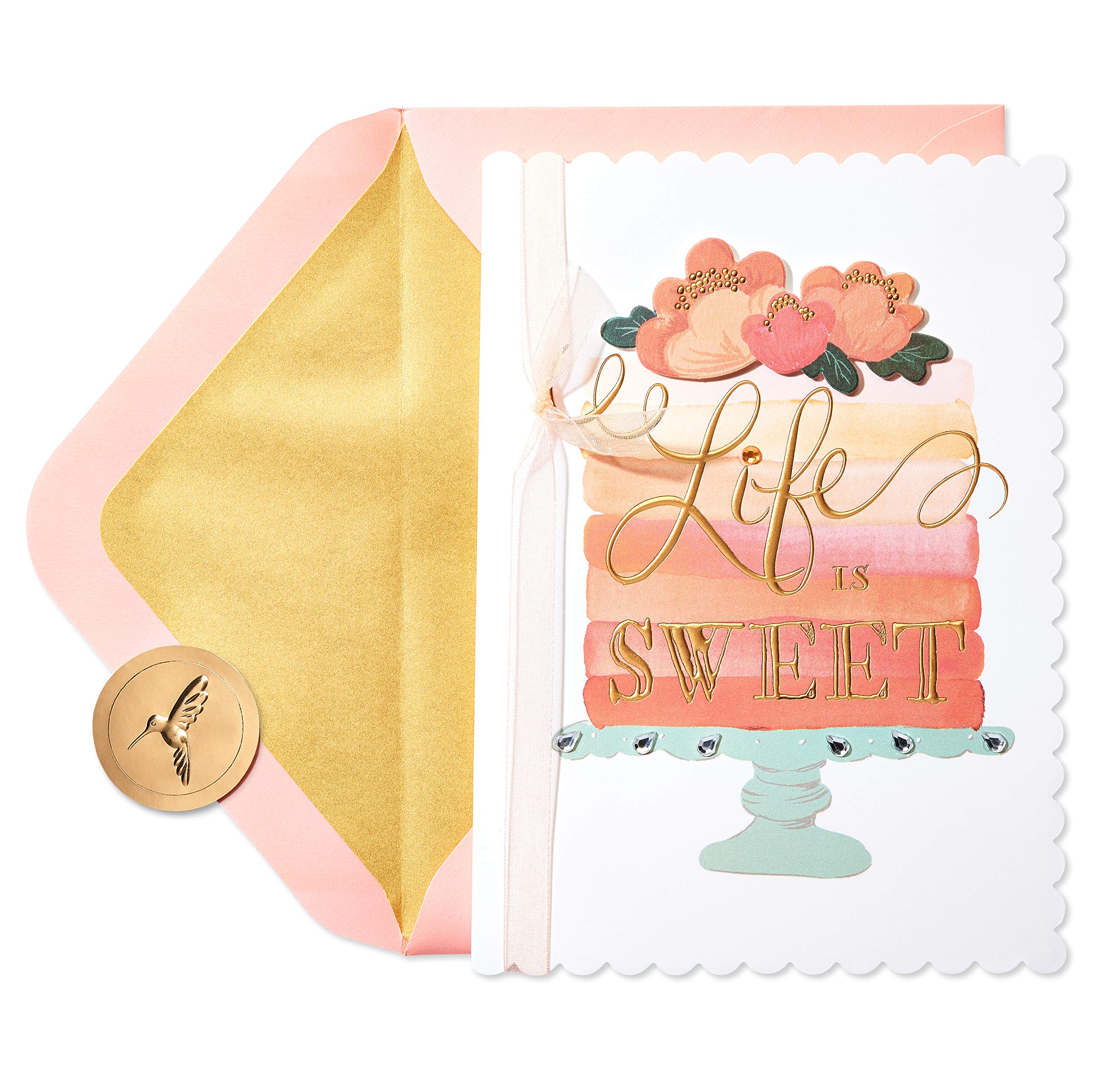 Papyrus Birthday Card - Dreams Come True - Elegant Handmade Greeting Card for Women & Men - Perfect for Birthdays, Anniversaries & Special Occasions
