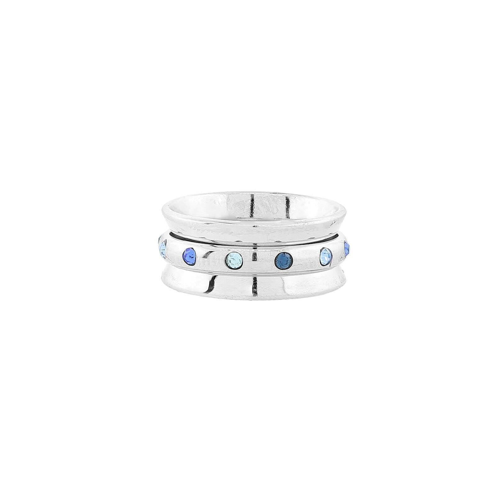 Silver Tone And Blue