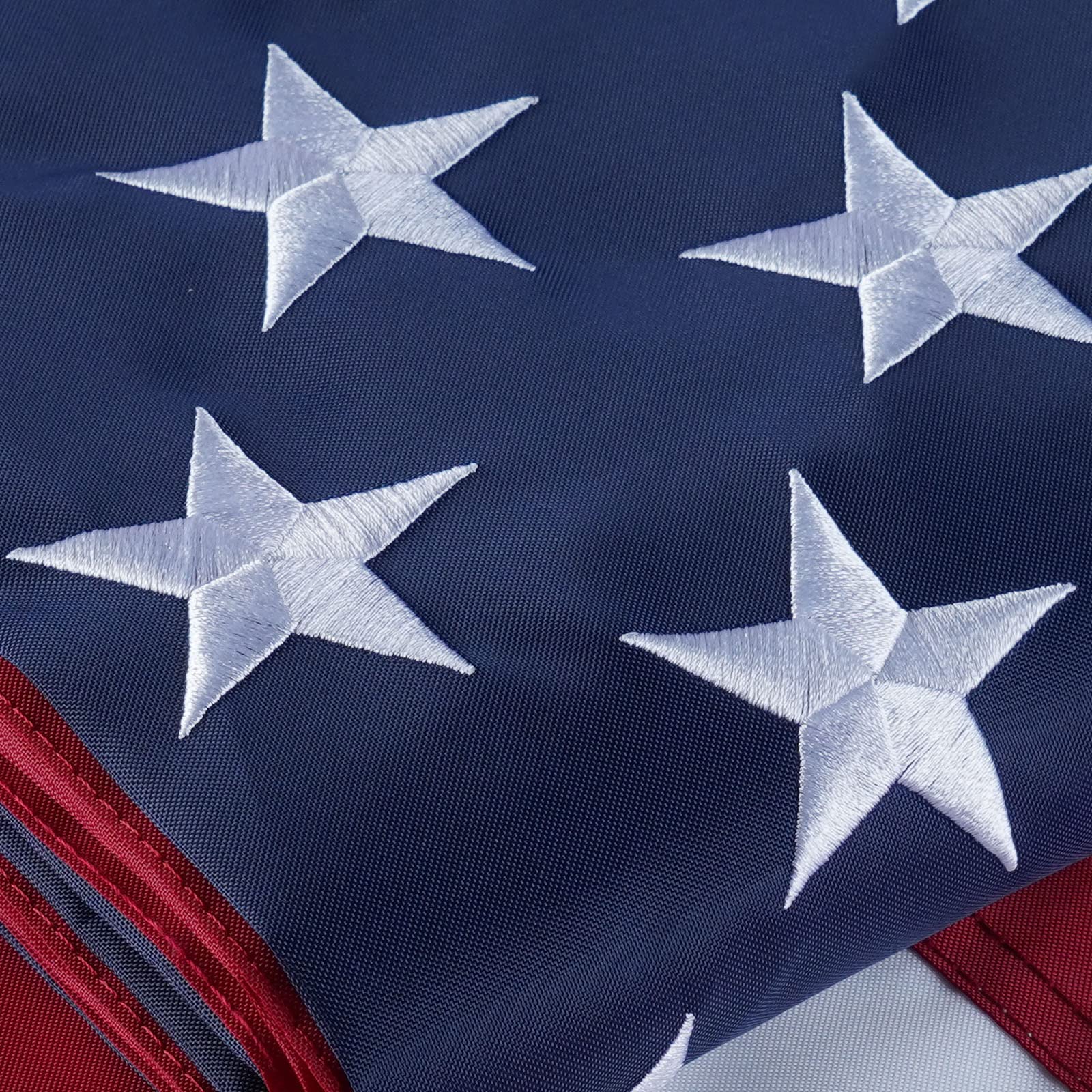 FLAGWIN 4x6 FT Heavy Duty American Flag for Outside - Embroidered Stars & Sewn Stripes - All-Weather Polyester US Flag Made in USA - Perfect for High Wind Areas, Porch Decor, and Patriotic Events