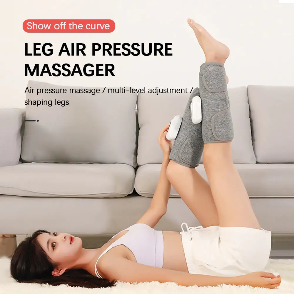Electric Foot and Calf Massager for Muscle Relaxation - Rejuvenating Leg Massage Machine for Pain Relief & Circulation - Perfect for Home Use, Post-Workout Recovery & Office Relaxation