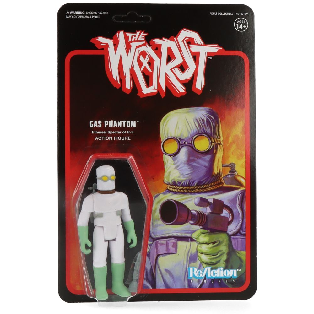 Gas Phantom The Worst ReAction Figures - Vintage-Style Collectible Action Figures for Horror & Sci-Fi Fans - Perfect for Display, Gifts, and Pop Culture Collections
