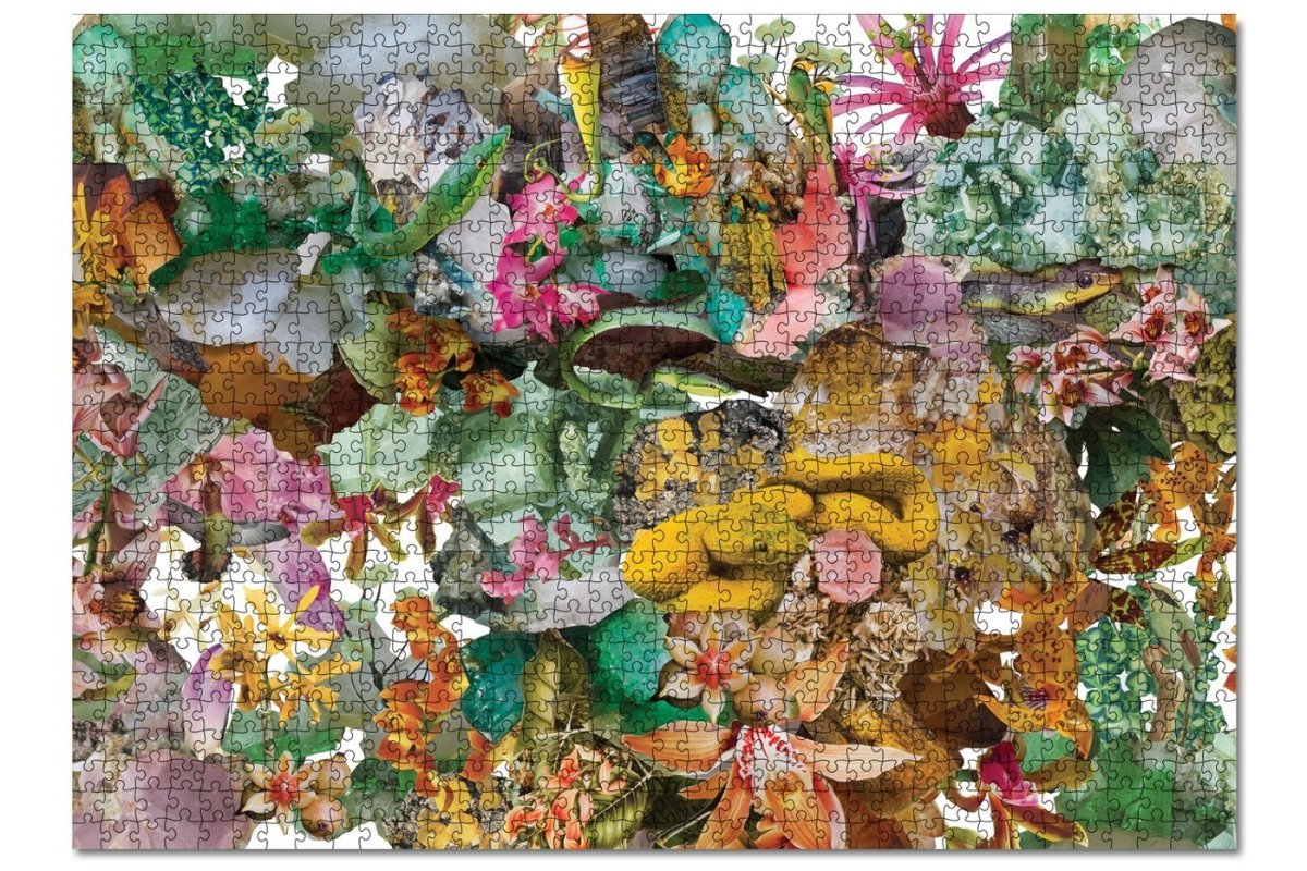 Flora 1000 Piece Jigsaw Puzzle - Beautiful Botanical Flowers Landscape - Perfect for Family Game Night, Stress Relief & Home Decor
