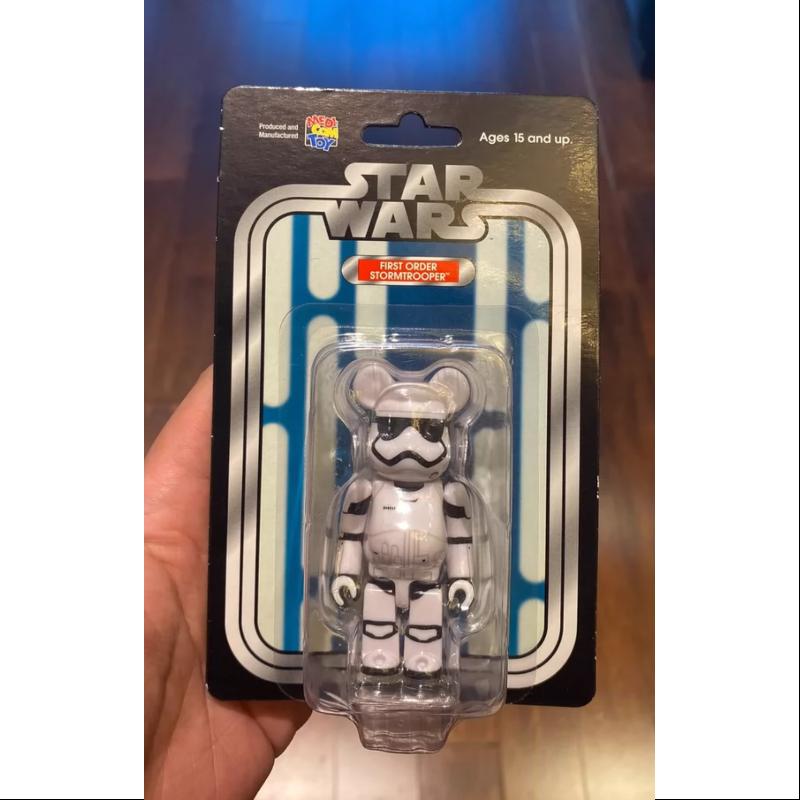Limited Edition Be@rbrick 100% STAR WARS First Order Stormtrooper Collectible Figure - Medicom Toy Japan - Perfect for Display, Gifts & Star Wars Fans Collection