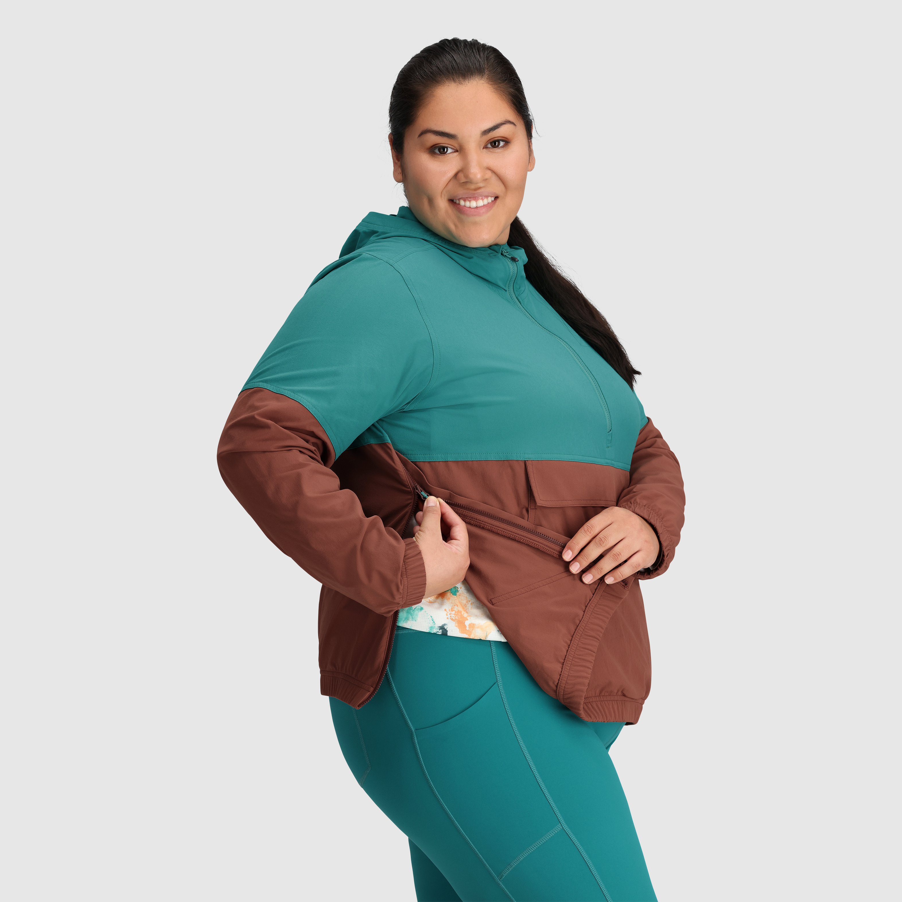Women's Ferrosi Anorak Jacket - Lightweight Waterproof Windbreaker for Hiking & Outdoor Activities - Plus Size - Final Sale