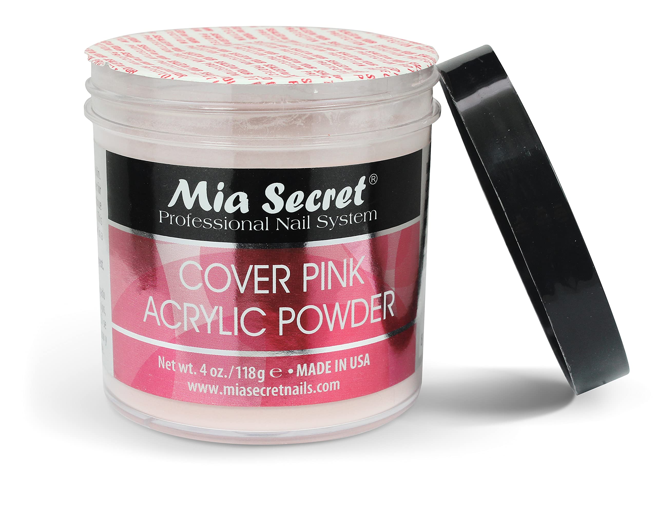MIA SECRET Nails 4 Ounce COVER PINK - 1 Piece Professional Acrylic Nail Powder for Salon & Home Manicure, Perfect for French Tips & Nail Extensions