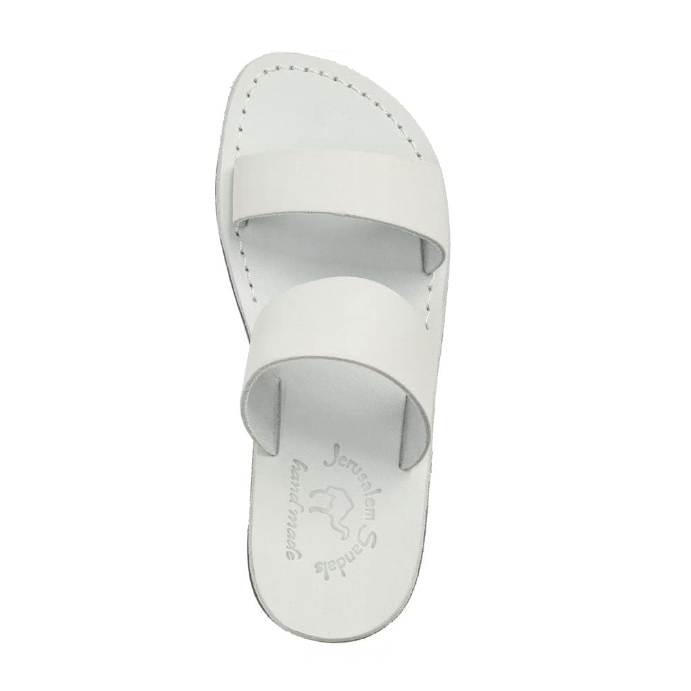 Aviv Men's Leather Double Strap Sandals - Comfortable Casual Summer Footwear for Beach, Vacation & Outdoor Activities