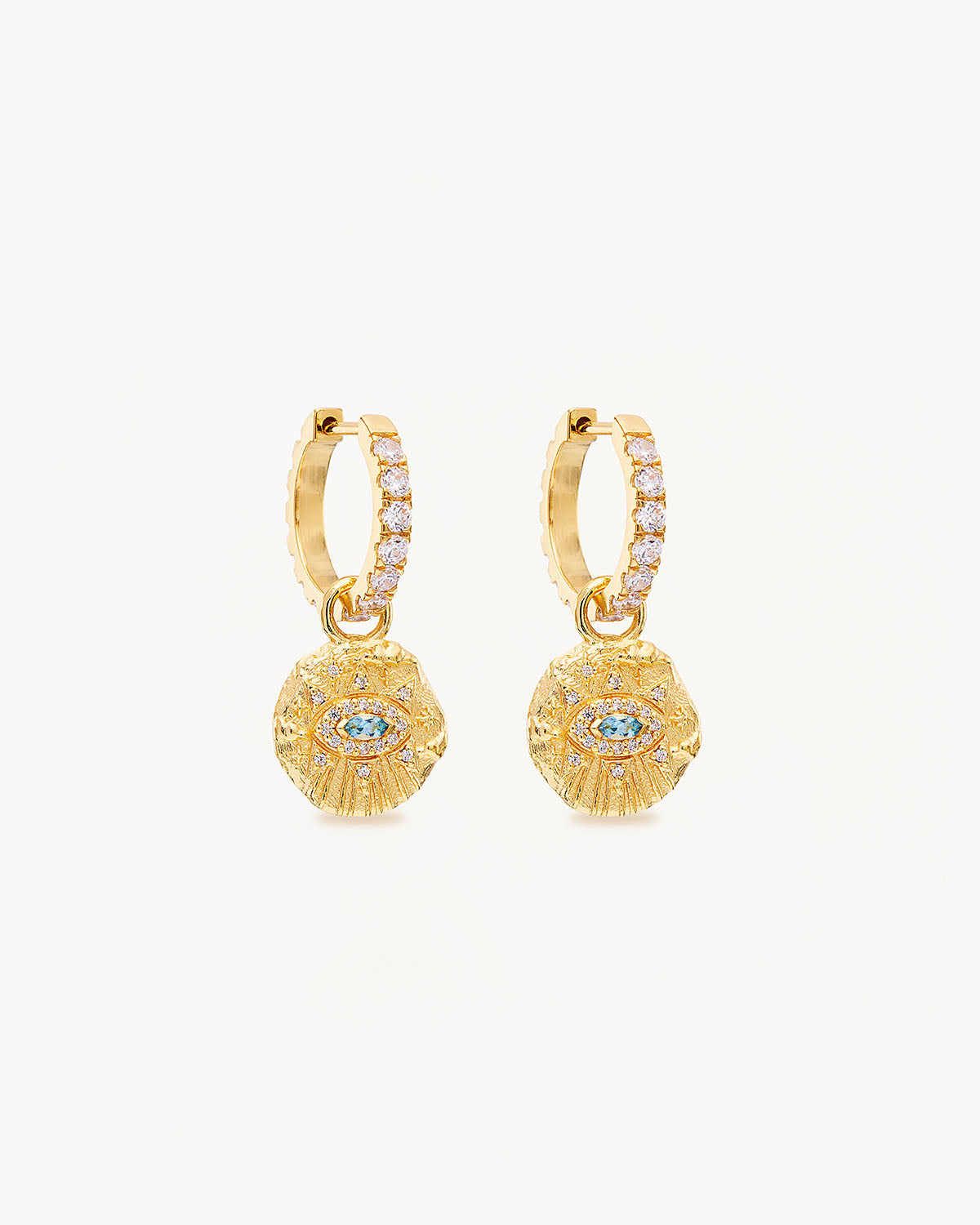 18K Gold Vermeil Awaken Hoops - Elegant Dangle Earrings for Women, Perfect for Parties, Weddings & Everyday Wear
