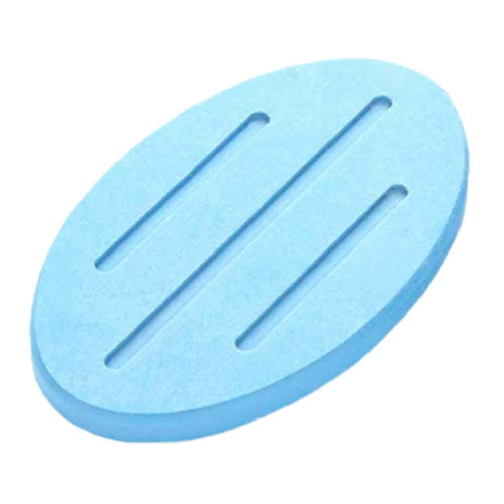 Premium Diatomaceous Earth Soap Tray - Non-Slip Absorbent Soap Dish Holder for Bathroom Sink, Shower & Vanity - Sky Blue Bath Mat for Home & Spa Use