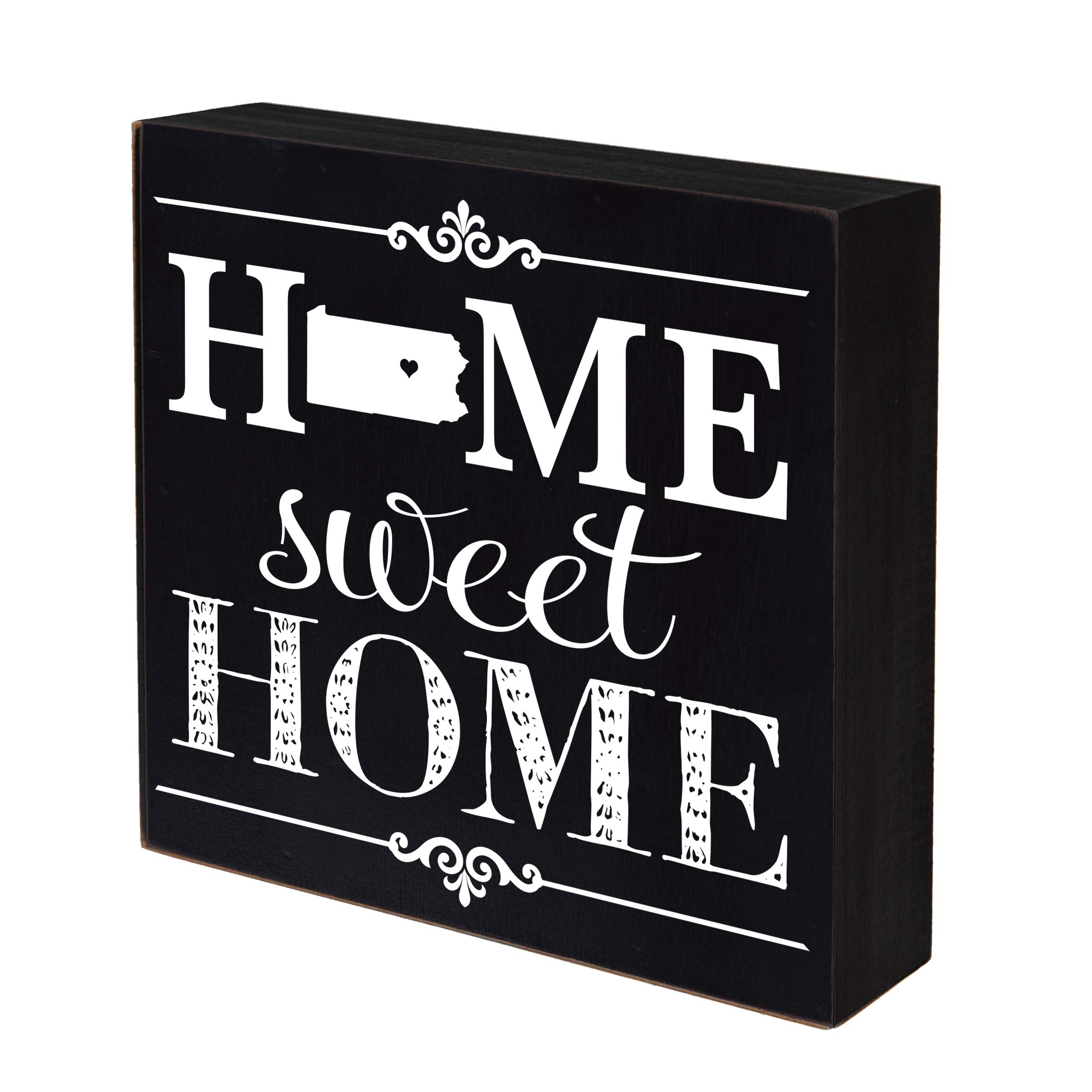 LifeSong Milestones Pennsylvania Home State Shadow Box - 6x6 Black Wall Decor for Family, Housewarming Gift - Perfect for Shelves, Tables & Home Sweet Home Displays