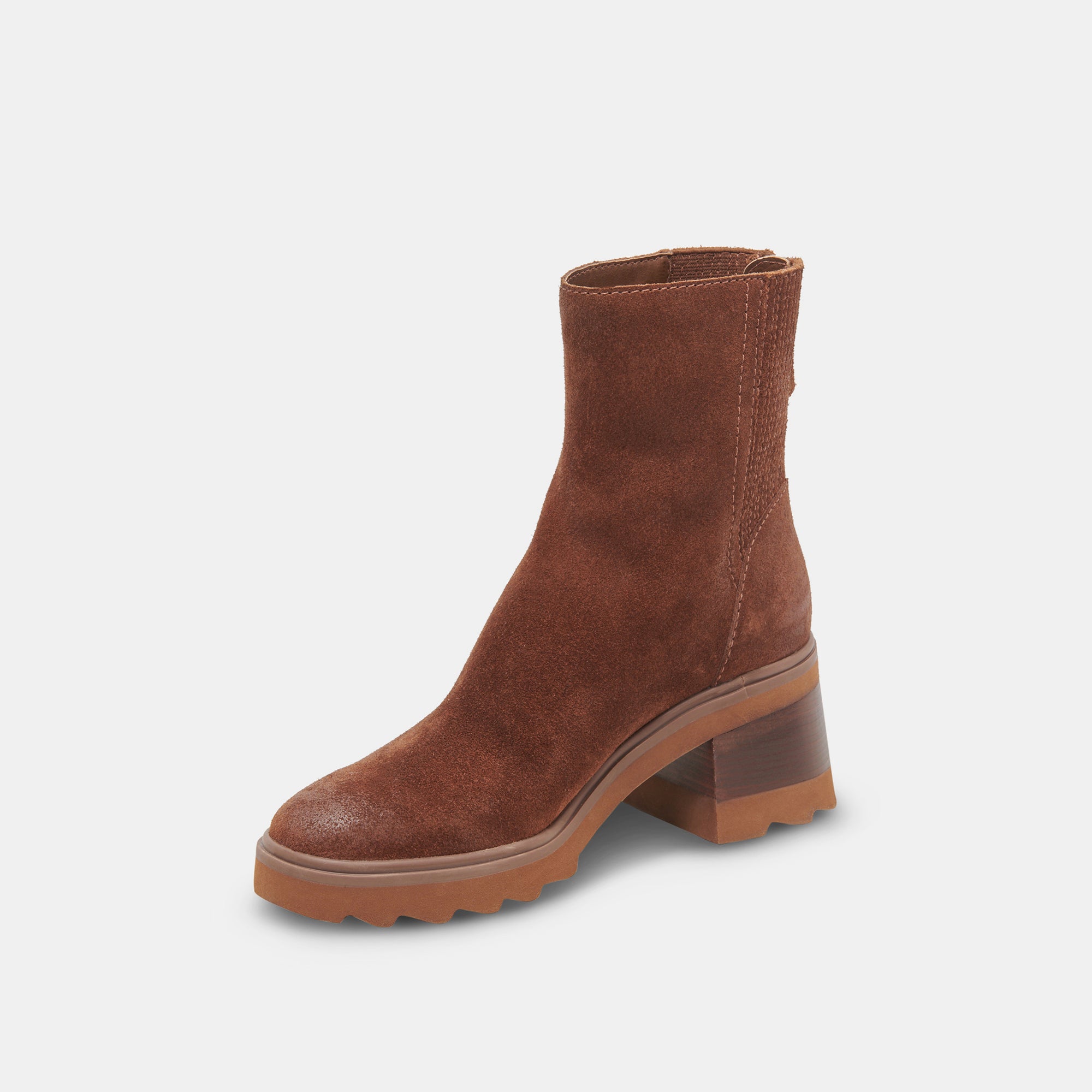 MARTEY H2O Wide Calf Boots in Cocoa Suede - Waterproof Winter Boots for Women, Comfortable Wide Width Riding Boots for Outdoor, Work & Casual Wear