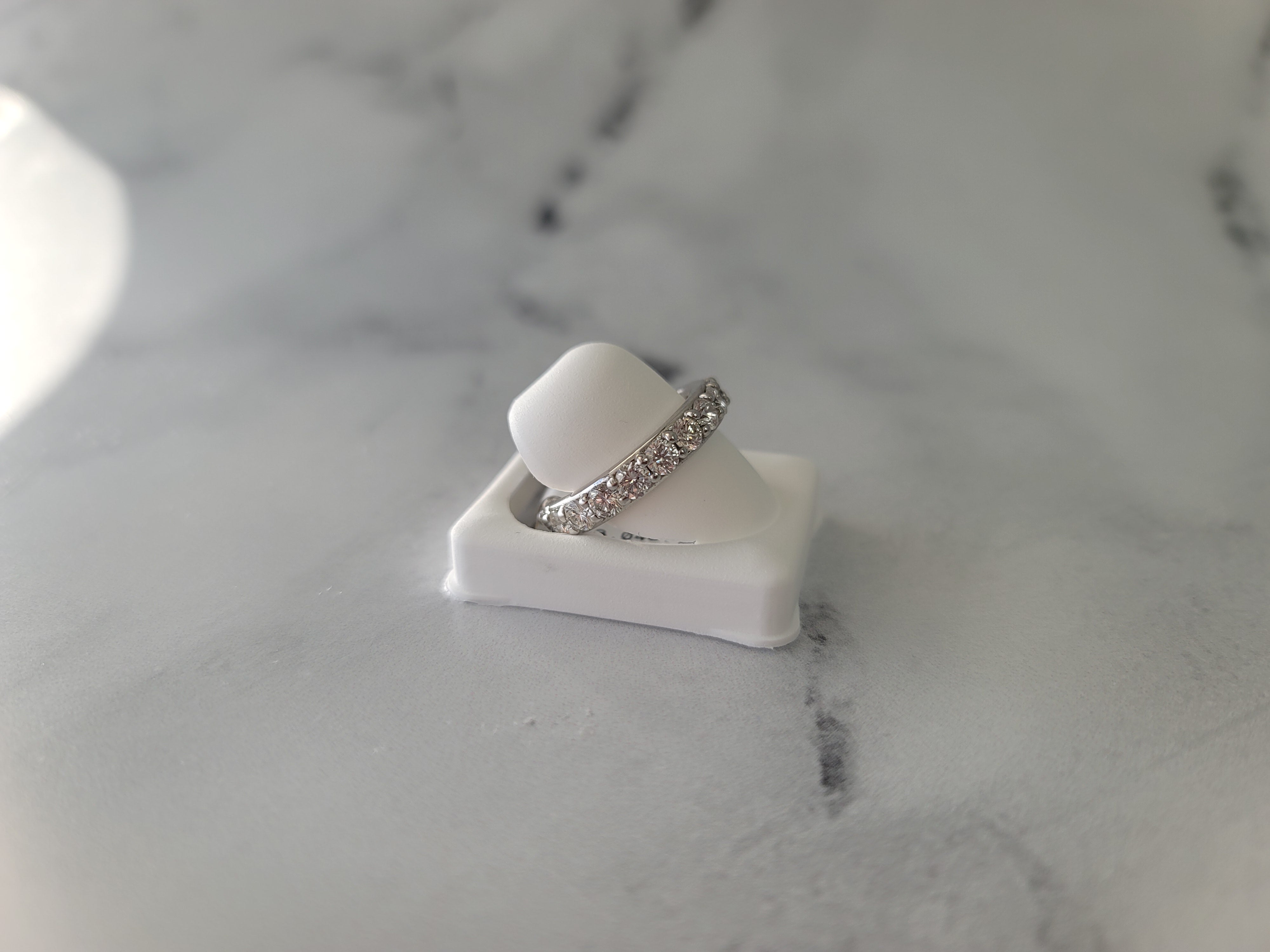 3 Carat Diamond Eternity Wedding Band for Women - 14K White Gold Bridal Ring Set - Perfect for Engagement, Anniversary & Special Occasions