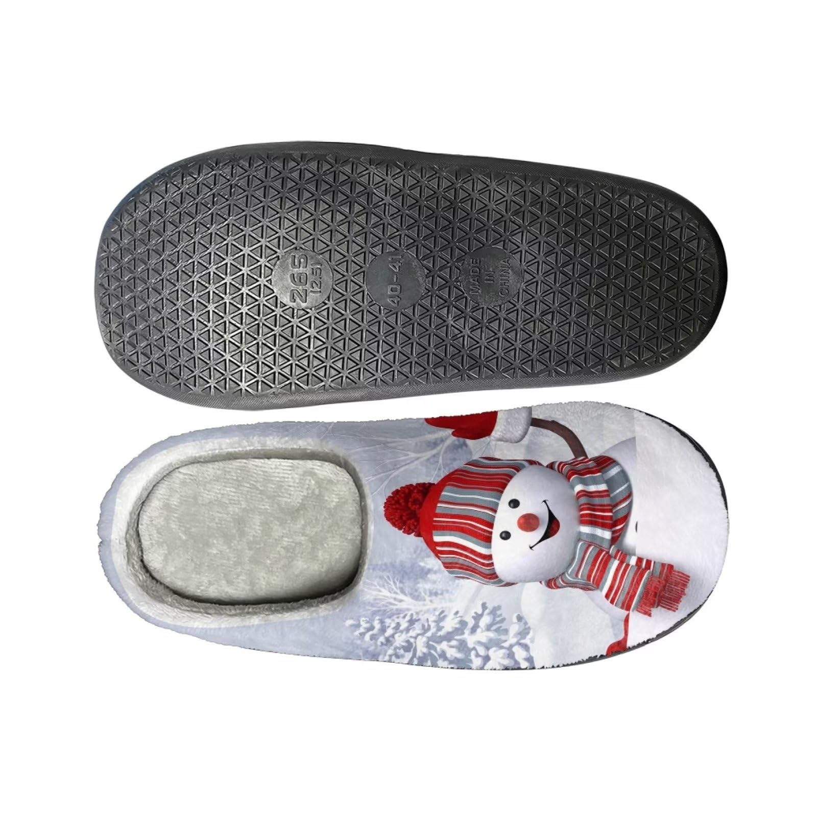 **Women's & Men's Warm Flannel Slippers - Indoor & Outdoor Comfortable House Clogs for Winter - Perfect for Lounging, Home Use & Quick Outdoor Errands**