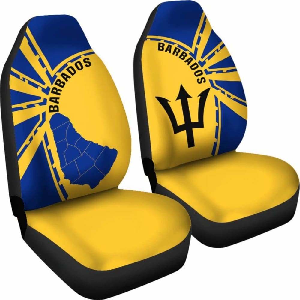 Premium Barbados Car Seat Covers - Universal Fit for Most Vehicles (5-Piece Set) - Durable & Stylish Protection for Cars, Trucks & SUVs - Perfect for Road Trips, Daily Commutes & Family Travel