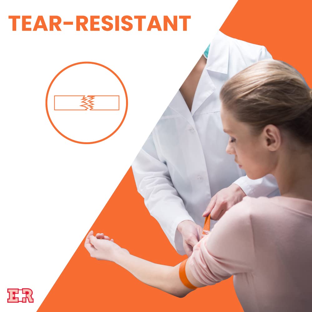 Latex-Free Tourniquet - Medical Emergency First Aid Kit Essential for Blood Draw, IV Insertion & First Responders | Perfect for Hospitals, Clinics & Home First Aid Kits