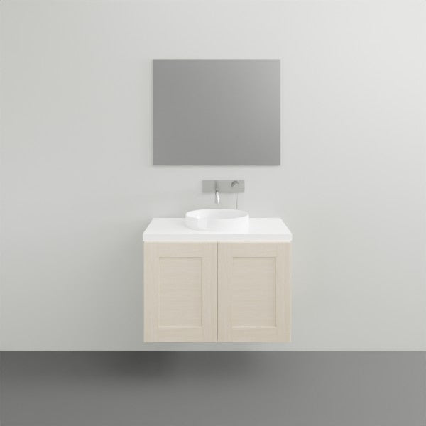 ADP London Mini Wall Hung Vanity - Modern Bathroom Sink Cabinet with Storage | Perfect for Small Spaces, Apartments & Powder Rooms