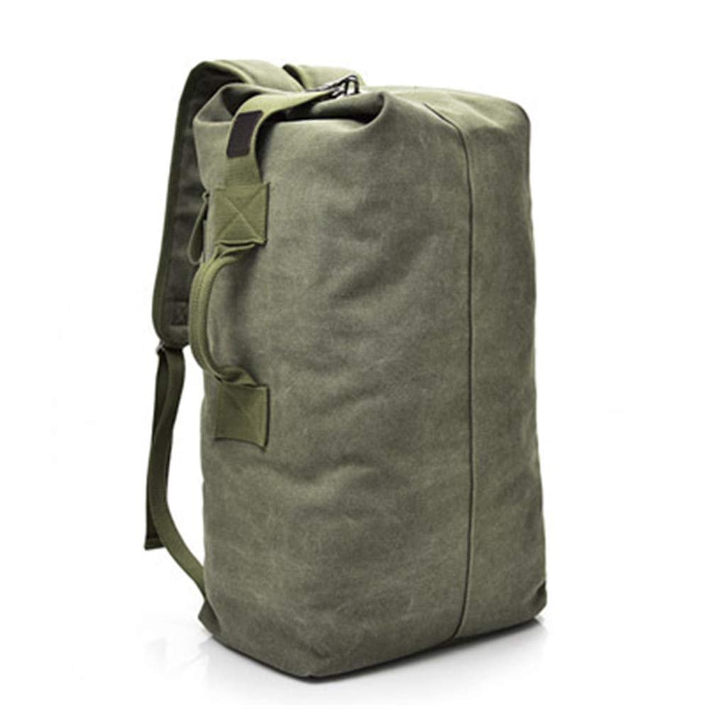 Vintage Canvas Travel Backpack for Men - Large Hiking Backpack with Durable Carry-On Duffel Design - Perfect for Outdoor Adventures, Camping & Weekend Getaways