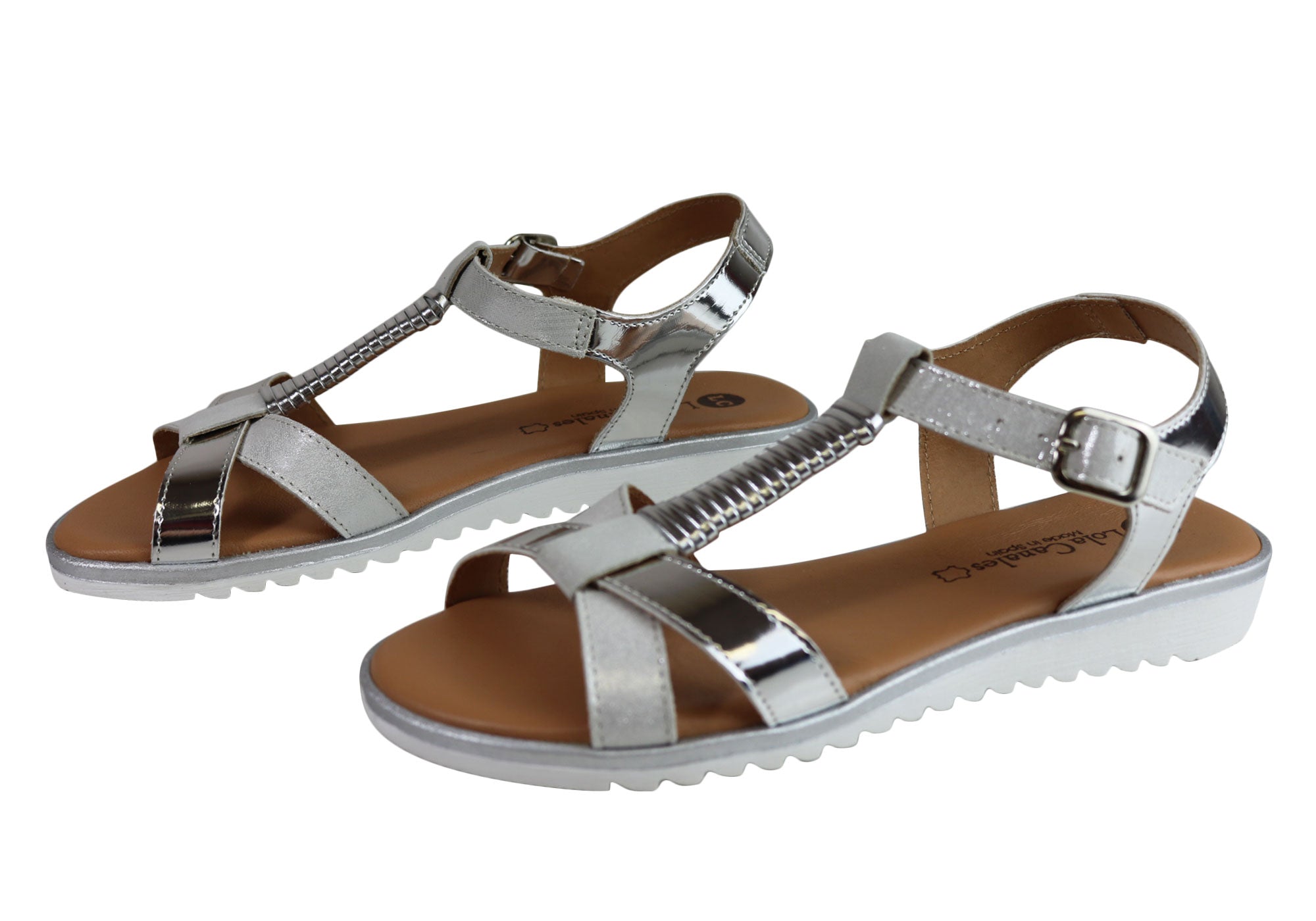 Lola Canales Gina Women's Comfortable Leather Sandals - Handmade in Spain - Perfect for Summer, Beach & Casual Outings